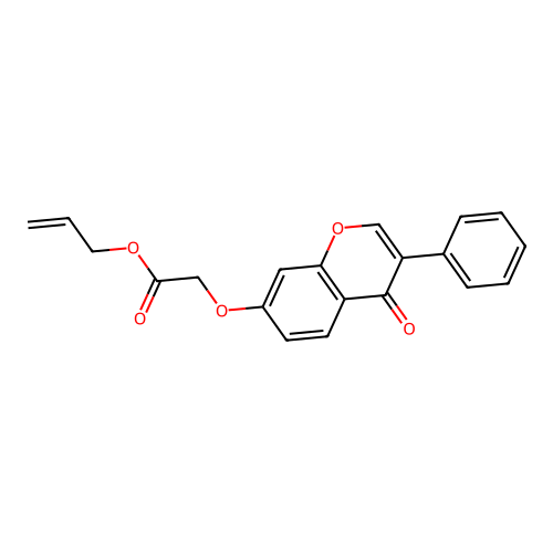 Prop-2-enyl 2-(4-oxo-3-phenylchromen-7-yloxy)acetate structure