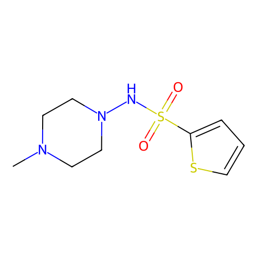 N-(4-methylpiperazin-1-yl)thiophene-2-sulfonamide structure