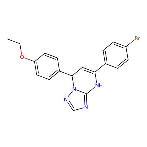 5-(4-Bromophenyl)-7-(4-ethoxyphenyl)-4,7-dihydro[1,2,4]triazolo[1,5-a]pyrimidine structure