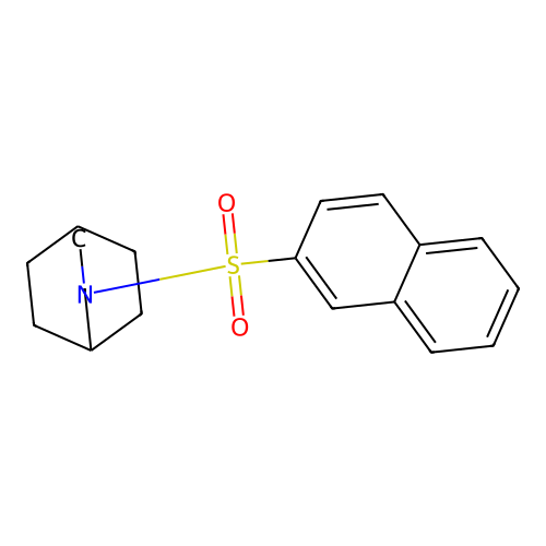 3-Naphthalen-2-ylsulfonyl-3-azabicyclo[3.2.2]nonane structure