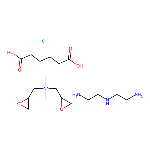 Adipic acid/dimethylaminohydroxypropyl diethylenetriamine copolymer structure