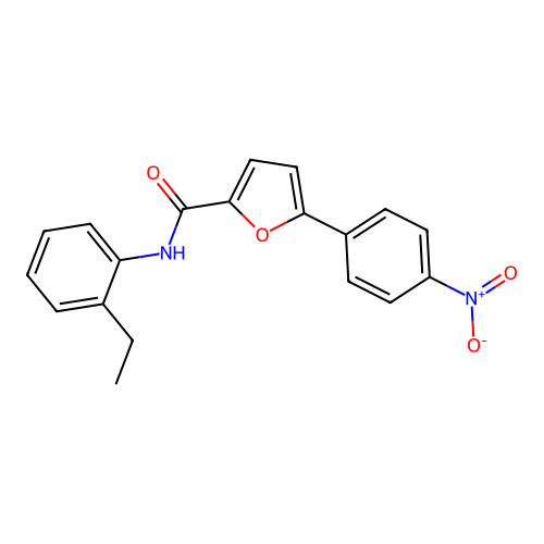 N-(2-ethylphenyl)-5-(4-nitrophenyl)furan-2-carboxamide structure
