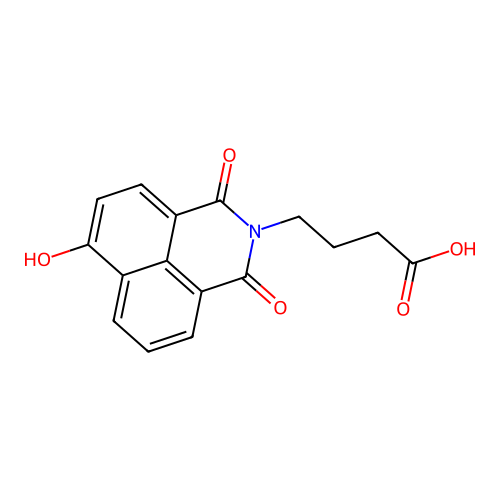 4-(6-hydroxy-1,3-dioxo-1H-benzo[de]isoquinolin-2(3H)-yl)butanoic acid structure