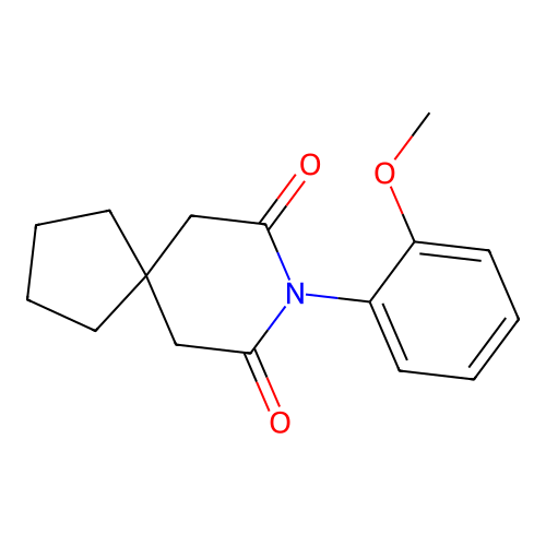 8-(2-Methoxyphenyl)-8-azaspiro[4.5]decane-7,9-dione structure
