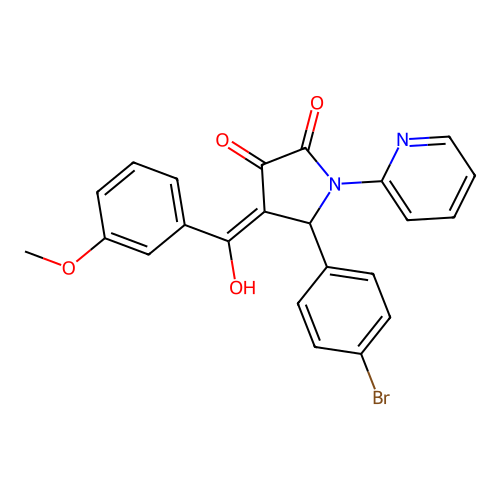 C23H17BrN2O4 structure