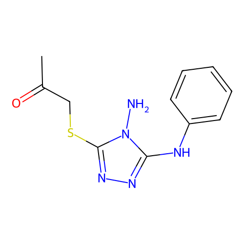 1-[(4-Amino-5-anilino-1,2,4-triazol-3-yl)sulfanyl]propan-2-one structure