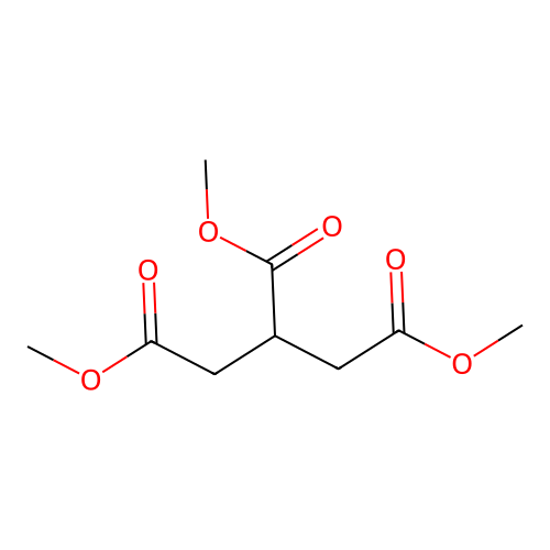 Trimethyl 1,2,3-propanetricarboxylate structure