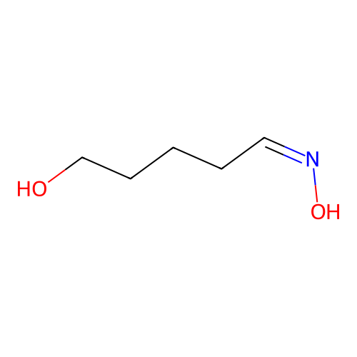(5Z)-5-hydroxyiminopentan-1-ol structure
