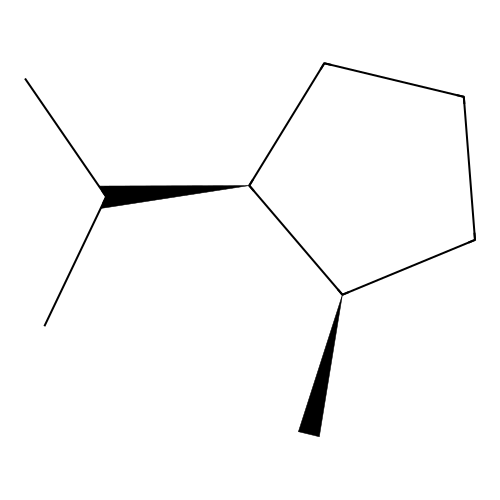 1-cis-2-Methylisopropylcyclopentane structure