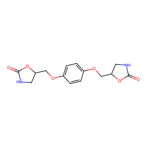5,5'-((1,4-Phenylenebis(oxy))bis(methylene))bis(oxazolidin-2-one) structure