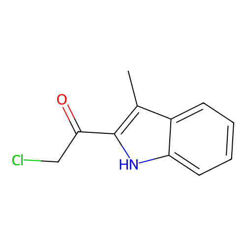 2-chloro-1-(3-methyl-1H-indol-2-yl)ethanone structure