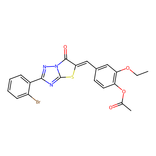 C21H16BrN3O4S structure