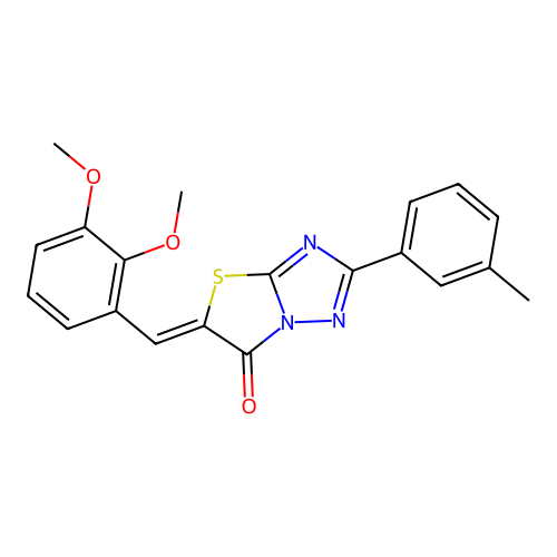 (Z)-5-(2,3-dimethoxybenzylidene)-2-(m-tolyl)thiazolo[3,2-b][1,2,4]triazol-6(5H)-one structure