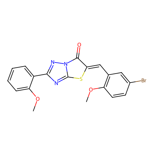 C19H14BrN3O3S structure