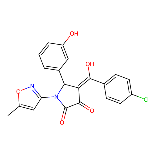 C21H15ClN2O5 structure