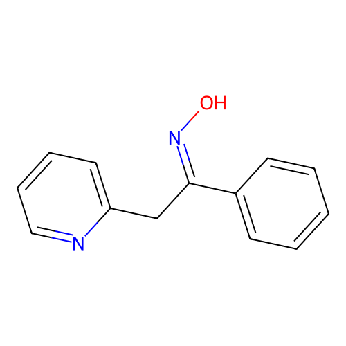 (1Z)-N-hydroxy-1-phenyl-2-(pyridin-2-yl)ethanimine structure