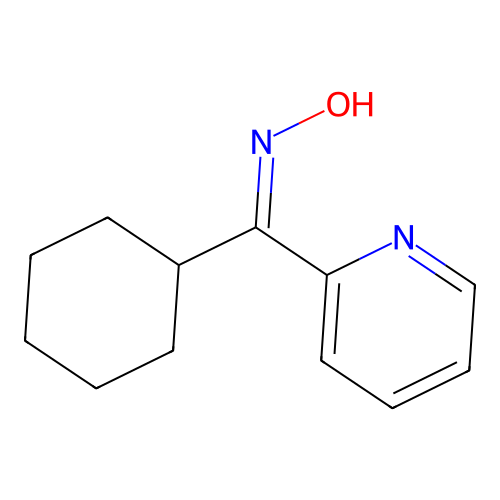 Cyclohexyl(2-pyridyl)methanone oxime structure