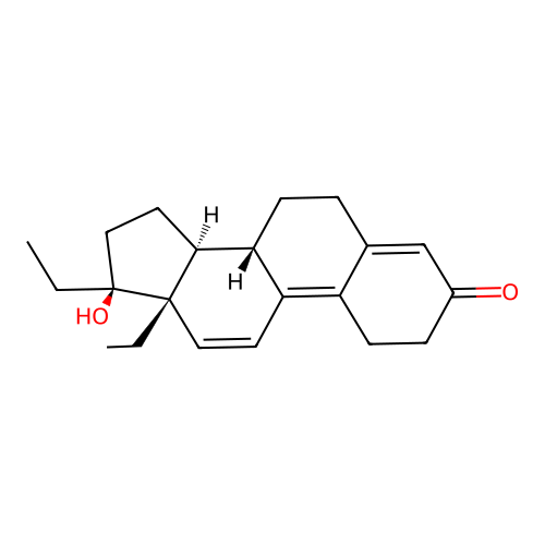 Tetrahydrogestrinone structure