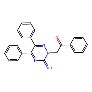 2-(3-Imino-5,6-diphenyl-1,2,4-triazin-2-yl)-1-phenylethanone structure