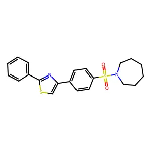 4-[4-(Azepan-1-ylsulfonyl)phenyl]-2-phenyl-1,3-thiazole structure