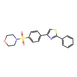 4-[4-(2-Phenyl-1,3-thiazol-4-yl)benzenesulfonyl]morpholine structure