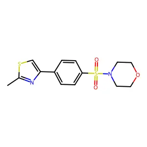 4-[4-(2-Methyl-1,3-thiazol-4-yl)phenyl]sulfonylmorpholine structure