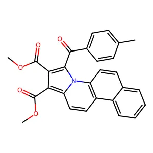 Dimethyl 3-(4-methylbenzoyl)benzo(F)pyrrolo(1,2-A)quinoline-1,2-dicarboxylate structure
