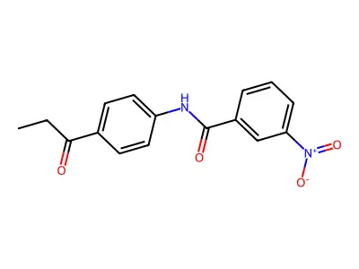 3-Nitro-N-(4-propionylphenyl)benzamide structure