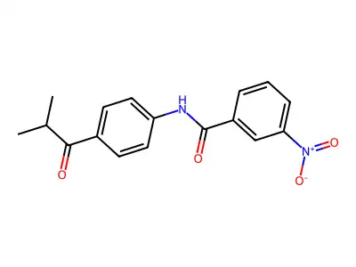 N-(4-Isobutyrylphenyl)-3-nitrobenzamide structure