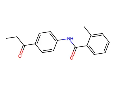 2-Methyl-N-(4-propionylphenyl)benzamide structure