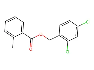 2,4-Dichlorobenzyl 2-methylbenzoate structure