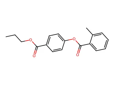 4-(Propoxycarbonyl)phenyl 2-methylbenzoate structure
