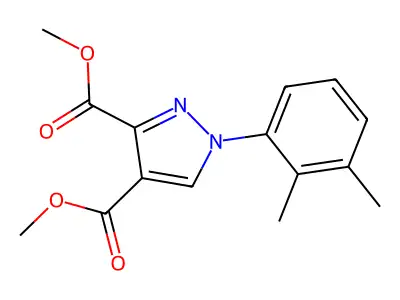 Dimethyl 1-(2,3-dimethylphenyl)-1H-pyrazole-3,4-dicarboxylate structure