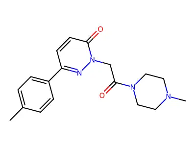 6-(4-Methylphenyl)-2-(2-(4-methyl-1-piperazinyl)-2-oxoethyl)-3(2H)-pyridazinone structure