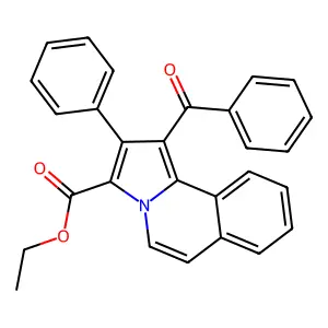 Ethyl 1-benzoyl-2-phenylpyrrolo[2,1-a]isoquinoline-3-carboxylate structure