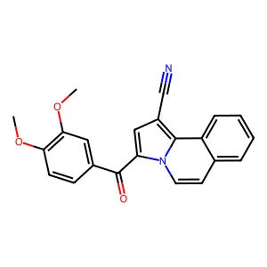 3-(3,4-Dimethoxybenzoyl)pyrrolo[2,1-a]isoquinoline-1-carbonitrile structure
