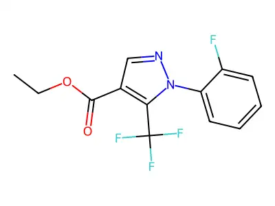 Ethyl 1-(2-fluorophenyl)-5-(trifluoromethyl)-1H-pyrazole-4-carboxylate structure