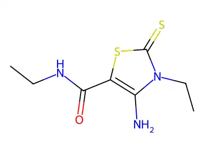 4-Amino-N,3-diethyl-2-thioxo-2,3-dihydro-1,3-thiazole-5-carboxamide structure