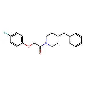 1-(4-Benzylpiperidin-1-yl)-2-(4-fluorophenoxy)ethanone structure
