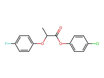 4-Chlorophenyl 2-(4-fluorophenoxy)propanoate structure