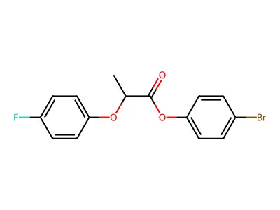4-Bromophenyl 2-(4-fluorophenoxy)propanoate structure