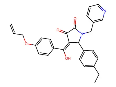 5-(4-ethylphenyl)-3-hydroxy-4-[4-(prop-2-en-1-yloxy)benzoyl]-1-[(pyridin-3-yl)methyl]-2,5-dihydro-1H-pyrrol-2-one structure