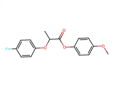 4-Methoxyphenyl 2-(4-fluorophenoxy)propanoate structure