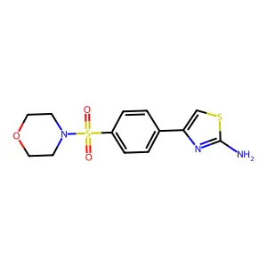 4-(4-(Morpholinosulfonyl)phenyl)thiazol-2-amine structure