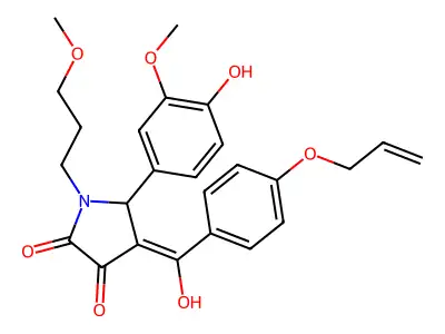4-(4-(Allyloxy)benzoyl)-3-hydroxy-5-(4-hydroxy-3-methoxyphenyl)-1-(3-methoxypropyl)-1H-pyrrol-2(5H)-one structure