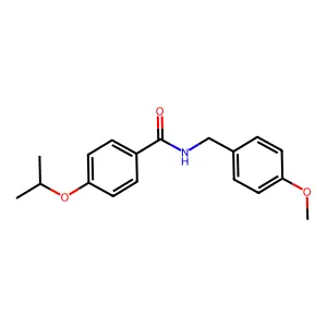 N-(4-methoxybenzyl)-4-(propan-2-yloxy)benzamide structure