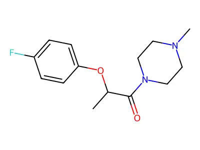 2-(4-Fluorophenoxy)-1-(4-methylpiperazin-1-yl)propan-1-one structure