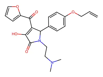 5-(4-(allyloxy)phenyl)-1-(2-(dimethylamino)ethyl)-4-(furan-2-carbonyl)-3-hydroxy-1H-pyrrol-2(5H)-one structure