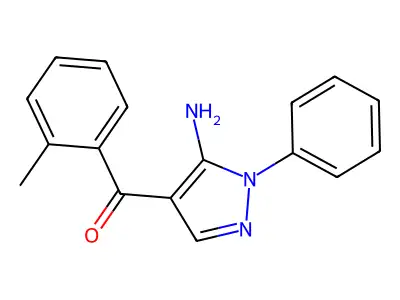 (5-Amino-1-phenyl-1H-pyrazol-4-YL)(2-methylphenyl)methanone structure