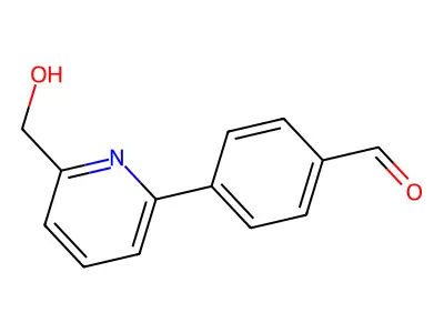 2-(4-Formylphenyl)-6-(hydroxymethyl)pyridine structure